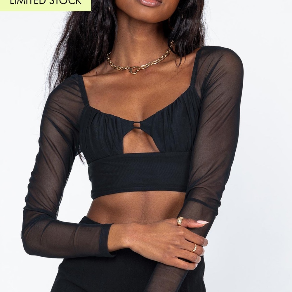 Princess Polly - long sleeve black top